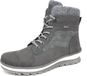 Remonte Bottines plates pour femmes, modèle lacets, couleur gris, style décontracté