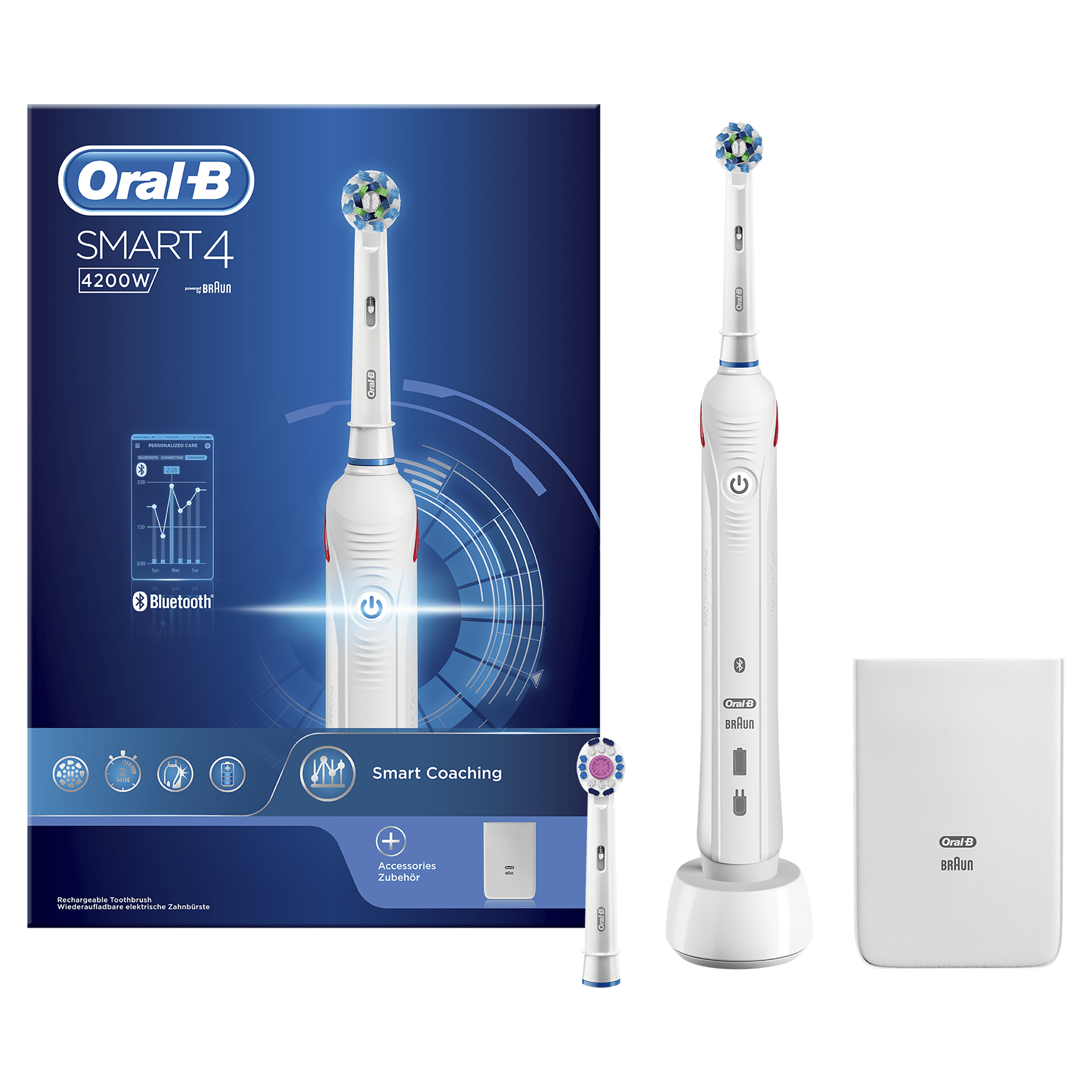 Oral-B Smart 4200W White Elektrische Tandenborstel Powered By Braun