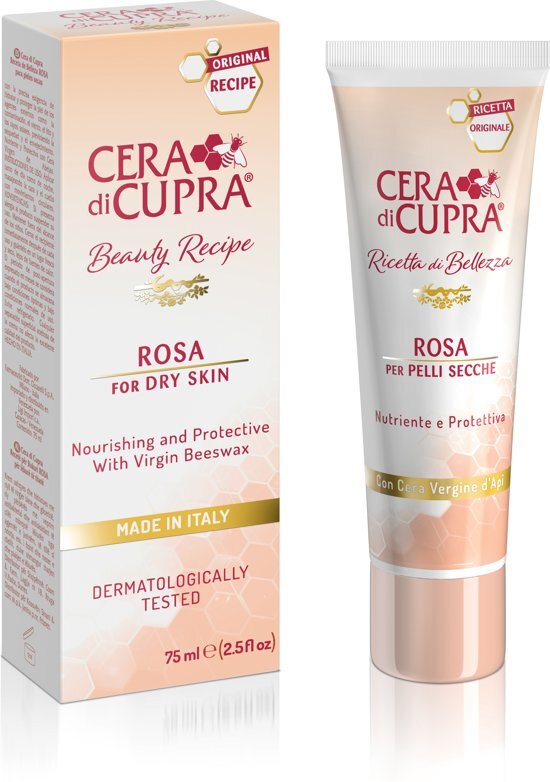 Cera Di Cupra Rosa, verzorgende anti-age-crÃ¨me, met bijenwas, voor de droge/normale huid, ook geschikt voor mannen
