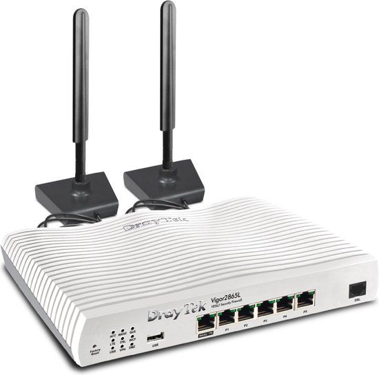 DrayTek Vigor V2865L LTE (4G) modem met Dual SIM card slot