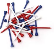 PGA Tour Houten Golf Tees 70 mm - Kleurenmix