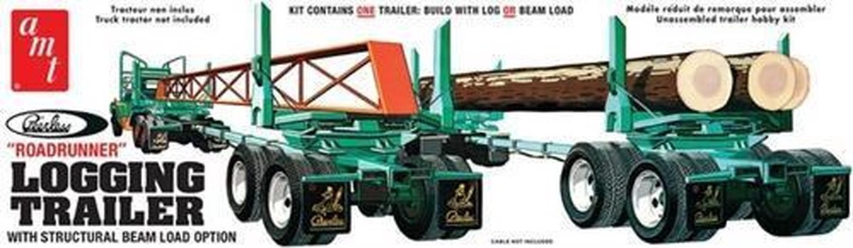 Amt AMT1103 1:25 Peerless Logging Trailer, Multi