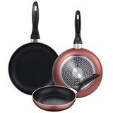 Set San Ignacio Set van 3 pannen Ø 16/20/24 cm, aluminium geperst, geschikt voor inductie, collectie Paradise, koper