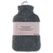 Bouteille d'eau chaude anthracite 1,75L housse teddy