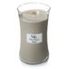 WoodWick Fireside Bougie parfumée - Gris - Ambré, Musc, Vétiver - 1 pièce