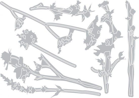 Tim Holtz Wilde Bloemen Stans ontworpen door Tim Holtz