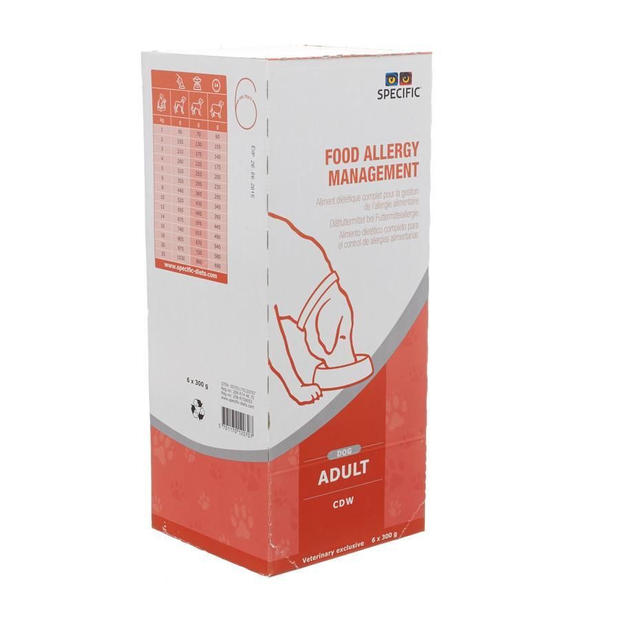 Specific CDW food allergy management Zakjes 6x300g