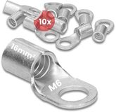 Kalitec 10 stuks Q16-6 krimpklemmen voor kabels 16 mm² M6