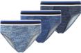 Jan Vanderstorm heren 3-pack slip - blauw - 7XL