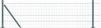 vidaXL Euro-hek met betonnen voetstuk 10 x 0,4 m PVC-Coated Staal Mesh