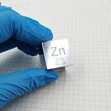 BJH 99,5% Hoge Zuiverheid Zink Periodieke Kubus Element Display Collection 202020mm