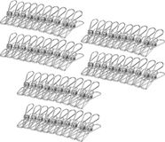 OEM Mellow Mint Hungary Korlátolt Felelősségű Társaság Handdoekklemmen - 60 stuks - Roestvrij-stalen Wasknijpers - 5.5CM