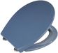 Unyqoos® siège de toilette, Duroplast, ovale, couleur : Leiblau – abattant Softclose, fixation Fix-Clip en acier inoxydable, résistant aux rayures et antibactérien, adapté à un usage domestique et aux toilettes publiques