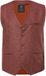 JP 1880 - Heren - Tweed vest van wol gebreid achterpand - Baksteenrood - Maat 7XL