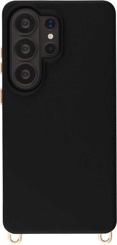 Selencia Hoesje - Geschikt voor Samsung Galaxy S26 Ultra - Rivièra geschikt voor MagSafe Backcover met afneembare haakjes - Velvet Black