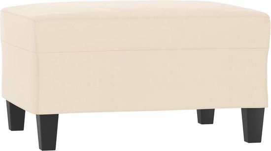 vidaXL Voetenbank 70x55x41 cm microvezelstof beige