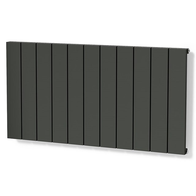 Maxaro Aluminium Designradiator Jupiter Donkergrijs Metallic 1173 Watt 104x60cm Horizontaal