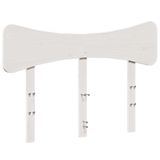 VidaXL Hoofdeind & Voeteind Wit Grenenhout 120 cm