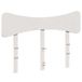 VidaXL Hoofdeind & Voeteind Wit Grenenhout 120 cm