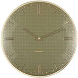 Karlsson Wandklok Riqueza - Groen - Ø35cm