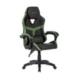 Nuwo Odin Ergonomische gamingstoel, pc-stoel, gamingstoel, gevoerde armleuningen, verstelbare rugleuning en hoogte, lendensteun en hoofdsteun, 120 kg, legergroen