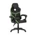 Nuwo Odin Ergonomische gamingstoel, pc-stoel, gamingstoel, gevoerde armleuningen, verstelbare rugleuning en hoogte, lendensteun en hoofdsteun, 120 kg, legergroen