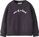 NAME IT - NMFOLINNIA LS RLX SWE BRU BF - Meisjes - Sweater - Katoen/Polyester - Maat 92 - Navy Cosmos