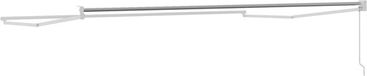 vidaXL - Handmatig - Afscheidingsframe - 4 x 2 m - Wit - Gepoedercoat - aluminium