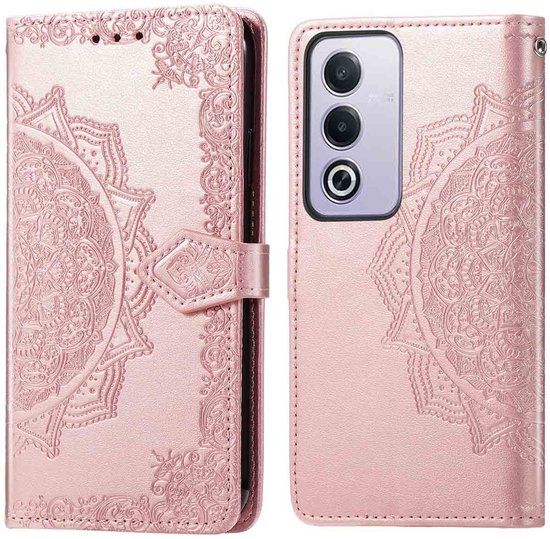 imoshion Mandala Bookcase Rosé Goud voor Oppo A40 / A40M / A60 (5G)