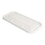 50 Bionic 50 stuks – deksel voor trays 257,51, 257,52, 257,53 'Bionic', 500 ml, 23,2 x 10,2 x 1 cm, wit, bagasse