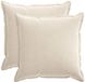 vidaXL - Taie d'oreiller - 2 pièces - Crème - 80 x 80 cm - Satin de coton