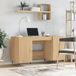 Maison Exclusive - Bureau en chêne Sonoma 140x50x75 cm Matériau dérivé du bois