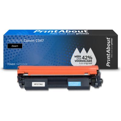 PrintAbout C047 Toner Cartridge - Black - Compatible with Canon i-SENSYS Printers - 1760 Page Yield