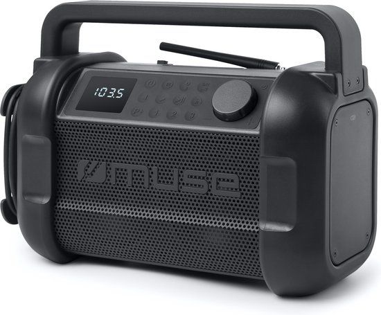 Muse Electronics Muse M-928FB Bouwradio - Zwart - Bluetooth - FM Radio - IP64