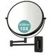 Relaxdays Make-up spiegel - 10x vergroting - Ø 20 cm - wandmontage - zwart