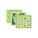 Scandi Essentials lavette à motif vert, lot de 3