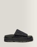 Dr. Martens Zebzag Sandales compensées matelassées en toile Noir Taille 38
