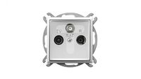 Ospel GPA-US/m/00 stopcontact, IP20, 71 mm, 38 mm, 71 mm, 109 g, wit