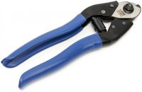 Merkloos / Sans marque HBM Fietskabeltang van staal, 19 cm, blauw
