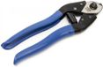 Merkloos / Sans marque HBM Fietskabeltang van staal, 19 cm, blauw