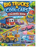 BIG TRUCKS & COOL CARS COLORING AND ACTIVITY BOOK