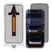 iPhone Verre trempé Protection d'écran Privacy avec outil d'installation - 9H - Bord noir