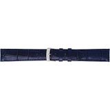 Morellato PMX062SAMBA PF Horlogebandje - Leer - Donkerblauw - 16 mm