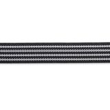 Prym - Prym Elastisch Zwart (25mm) Niet-Uitglijden Tailleband Tape - 1x1.2m