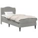 vidaXL Bedframe met hoofdeinde Lichtgrijs 80 x 200 cm Fluweel