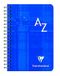 Clairefontaine 668599AMZC, Pak met 2 Alfabet notitieboekjes met Spiraalbinding, 9x14 cm, 100 Pagina’s, Kleine Ruitjes, Wit Papier 90 g, Omslag Gecoat Karton, Kleuren Willekeurig