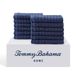Tommy Bahama - Washandjesset, zeer absorberend katoenen badkamerdecor, pluisvrij en kleurbestendig (Northern Pacific donkerblauw, 12-delig)