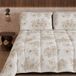 PETTI Artigiani Italiani Bedrukt winterdekbed 270 × 260 cm | Botanisch 03 Taupe