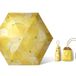 Beneunder BM527 Parapluie cinq plis à revêtement noir - Jaune melon