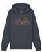 Watapparel Sweatshirt 'Fahrräder' antraciet